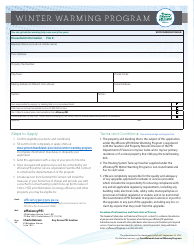 Form DPCEC-3954 Winter Warming Program Application - Prince Edward Island, Canada, Page 2