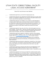 Legal Access Application and Agreement - Utah, Page 3