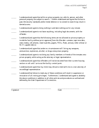 Legal Access Application and Agreement - Utah, Page 4