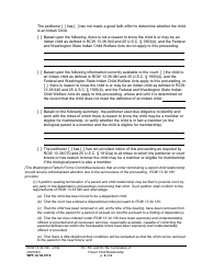 Form WPF JU04.0110 Hearing, Findings, and Order Regarding Termination of Parent-Child Relationship - Washington, Page 2