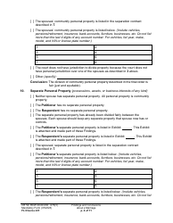 Form FL Divorce231 Findings and Conclusions About a Marriage - Washington, Page 4