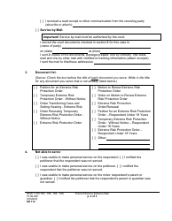 Form XR112 Proof of Service - Extreme Risk - Washington, Page 2