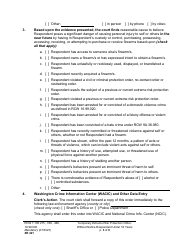 Form XR221 Temporary Extreme Risk Protection Order - Without Notice - Respondent Under 18 Years - Washington, Page 3