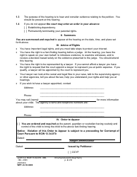 Form WPF JU03.0200 Notice and Summons/Order - Washington, Page 2
