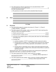 Form WPF JU03.0410 Order of Disposition on Dependency (Ordd) - Washington, Page 6