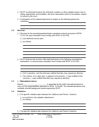 Form WPF JU03.0410 Order of Disposition on Dependency (Ordd) - Washington, Page 7