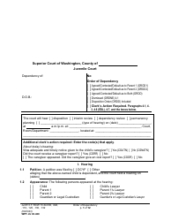 Document preview: Form WPF JU03.0400 Order of Dependency (Orodm) (Orodf) (Orod) (Ordne) (Ordd) - Washington