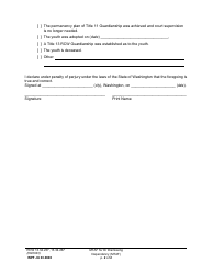 Form WPF JU03.0600 Motion and Declaration for Order Dismissing Dependency (Mtaf) - Washington, Page 2