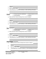 Form WPF JU03.0900 Indian Child Welfare Act Notice (Federal and Washington State) (Bian) - Washington, Page 2