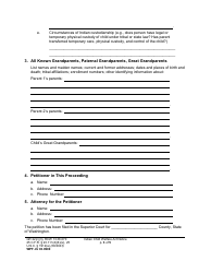 Form WPF JU03.0900 Indian Child Welfare Act Notice (Federal and Washington State) (Bian) - Washington, Page 3