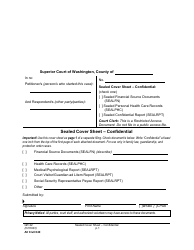 Document preview: Form All Civil040 (GR22) Sealed Cover Sheet - Confidential - Washington