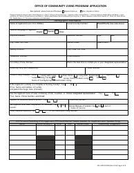 Office of Community Living Program Application - Nevada, Page 4