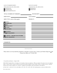 Form MO-12 Notification of Commencement or Closing of Mine Operation - Nevada, Page 2