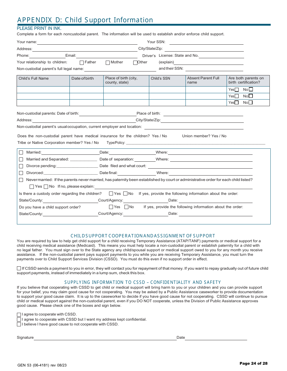 Form GEN50C Application for Services - Alaska, Page 24