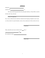 Judicial Investigation Commission Complaint Form - West Virginia, Page 7