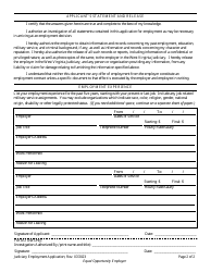 West Virginia Judiciary Application for Employment - West Virginia, Page 2