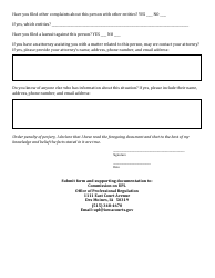 Commission on Unauthorized Practice of Law Complaint Form - Iowa, Page 2