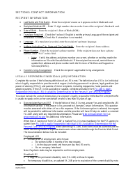 Instructions for Form FA-24W Waiver Staff/Case Managers Authorization Request for Personal Care Services (PCS) - Nevada, Page 2