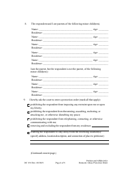 Form DC19:8 Petition and Affidavit to Obtain Domestic Abuse Protection Order - Nebraska, Page 4