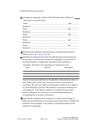 Form DC19:8 Petition and Affidavit to Obtain Domestic Abuse Protection Order - Nebraska, Page 5