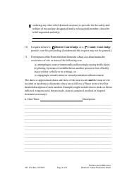Form DC19:8 Petition and Affidavit to Obtain Domestic Abuse Protection Order - Nebraska, Page 6
