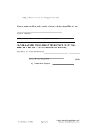 Form DC19:49 Petition and Affidavit to Renew Domestic Abuse Protection Order - Nebraska, Page 6