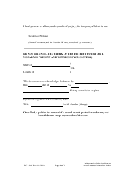 Form DC19:44 Petition and Affidavit to Renew Sexual Assault Protection Order - Nebraska, Page 4