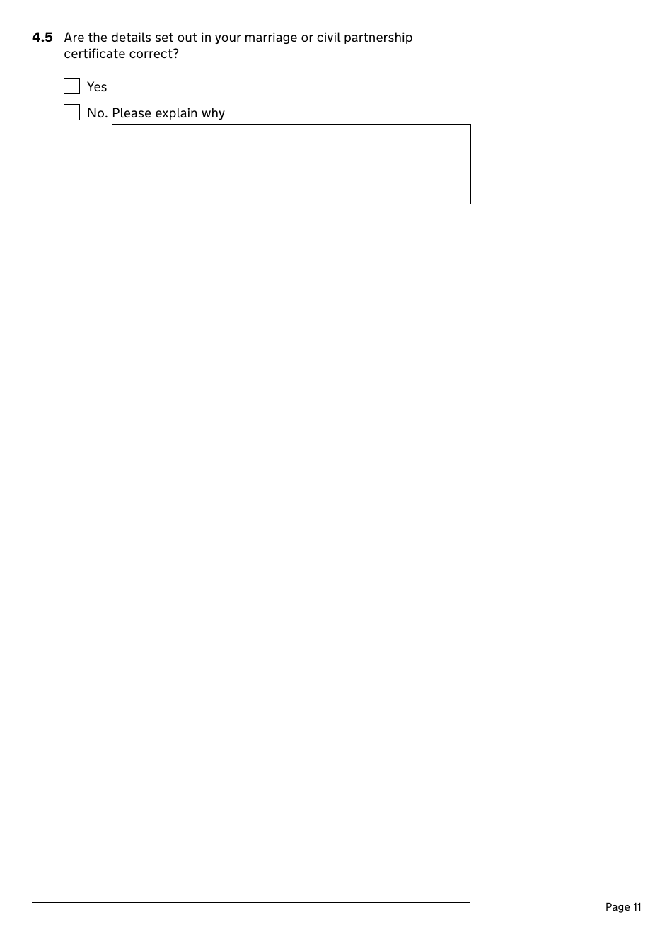 Application for a Divorce or Dissolution (Ending a Civil Partnership) - United Kingdom, Page 11