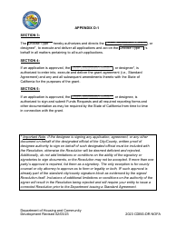 Appendix D-1 Resolution of the Governing Body - California, Page 2