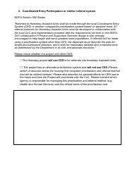 Coordinated Entry System Participation and Continuum of Care Coordination Form - Homekey Round 3 - California, Page 2