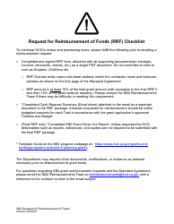 Request for Reimbursement of Funds (Rrf) - Sb2 Planning Grants Program - California, Page 3