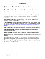 Request for Reimbursement of Funds (Rrf) - Leap Grants Program - California, Page 2
