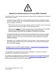 Request for Reimbursement of Funds (Rrf) - Leap Grants Program - California, Page 3