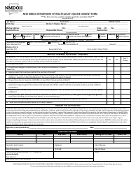 Document preview: Adult Vaccine Consent Form - New Mexico