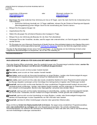 Form F-16038G Foodshare Administrative Disqualification Hearing Notice - Wisconsin (German), Page 3