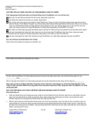Form F-16038H Administrative Disqualification Hearing Notice - Wisconsin (Hmong), Page 2