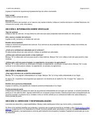 Instrucciones para Formulario F-22571 Caretaker Supplement Application - Wisconsin (Spanish), Page 6
