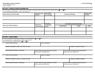 Form F-22571 Caretaker Supplement Application - Wisconsin, Page 2