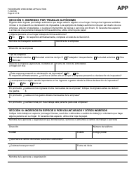 Formulario F-16019S Wisconsin Foodshare Solicitud - Wisconsin (Spanish), Page 9