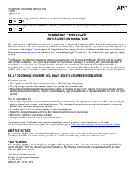 Form F-16019 Wisconsin Foodshare Application - Wisconsin, Page 12