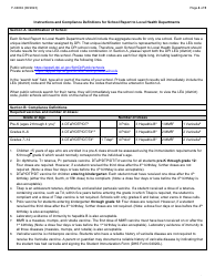 Form F-04002 School Report to Local Health Department - Wisconsin, Page 4