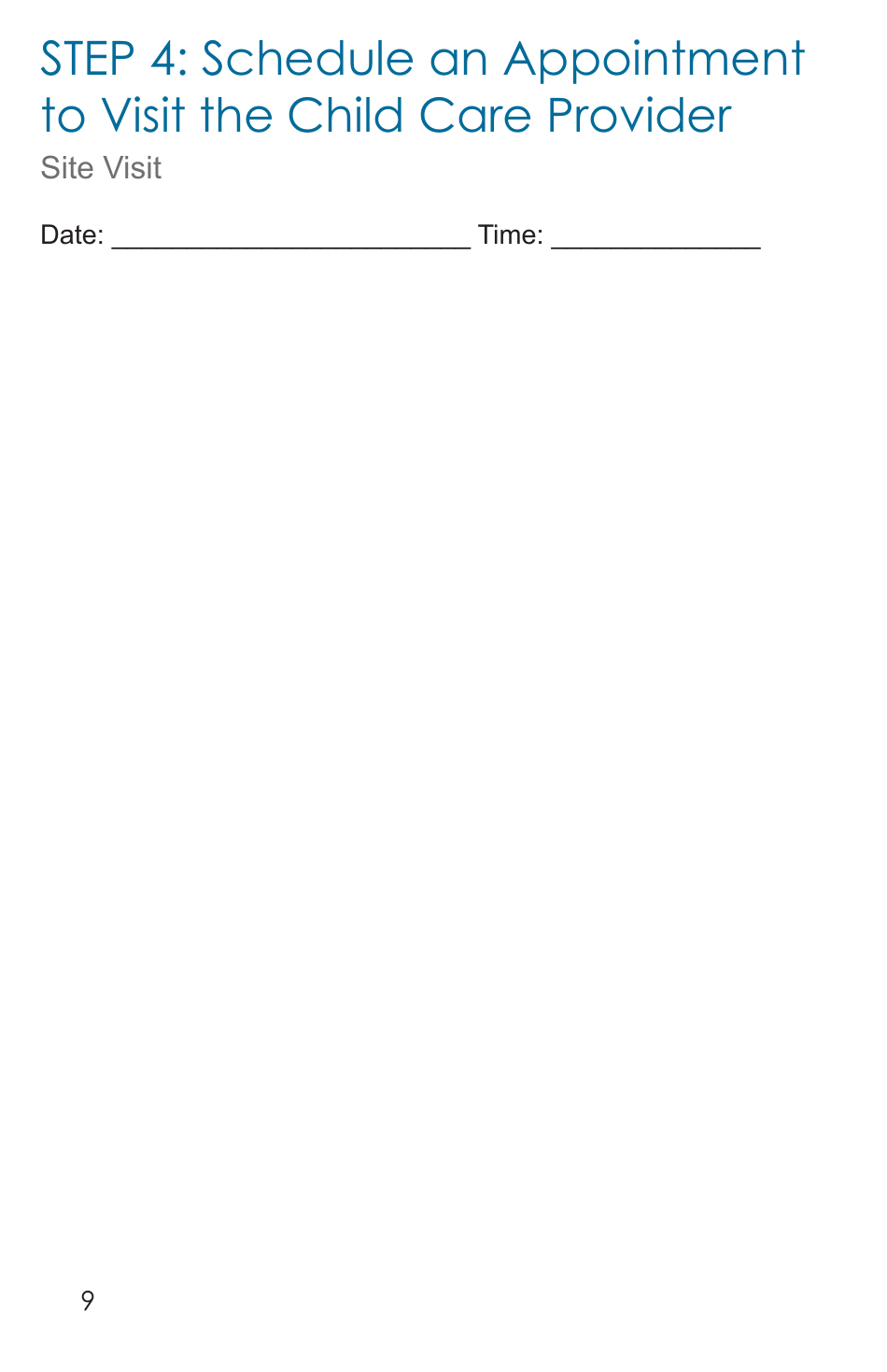 Form CCS-14 Choosing Child Care Handbook - South Dakota, Page 10