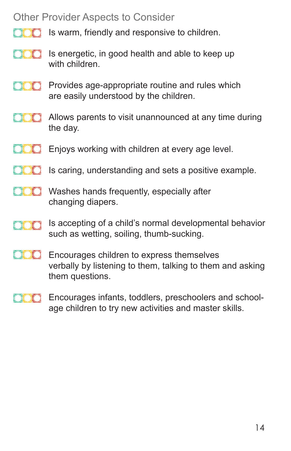 Form CCS-14 Choosing Child Care Handbook - South Dakota, Page 15