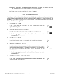 G. O. Compliance Checklist for Ground Lease or Easement - Minnesota, Page 2
