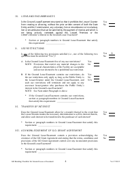 G. O. Compliance Checklist for Ground Lease or Easement - Minnesota, Page 4