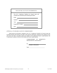 G. O. Compliance Checklist for Ground Lease or Easement - Minnesota, Page 6