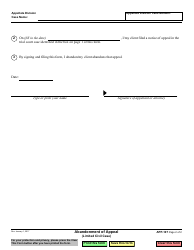Form APP-107 Abandonment of Appeal (Limited Civil Case) - California, Page 2