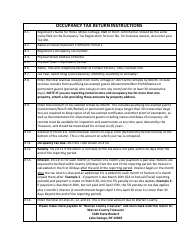 Warren County Occupancy Tax Return Form - Warren County, New York, Page 2