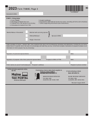Form 706ME Maine Estate Tax Return - Maine, Page 3