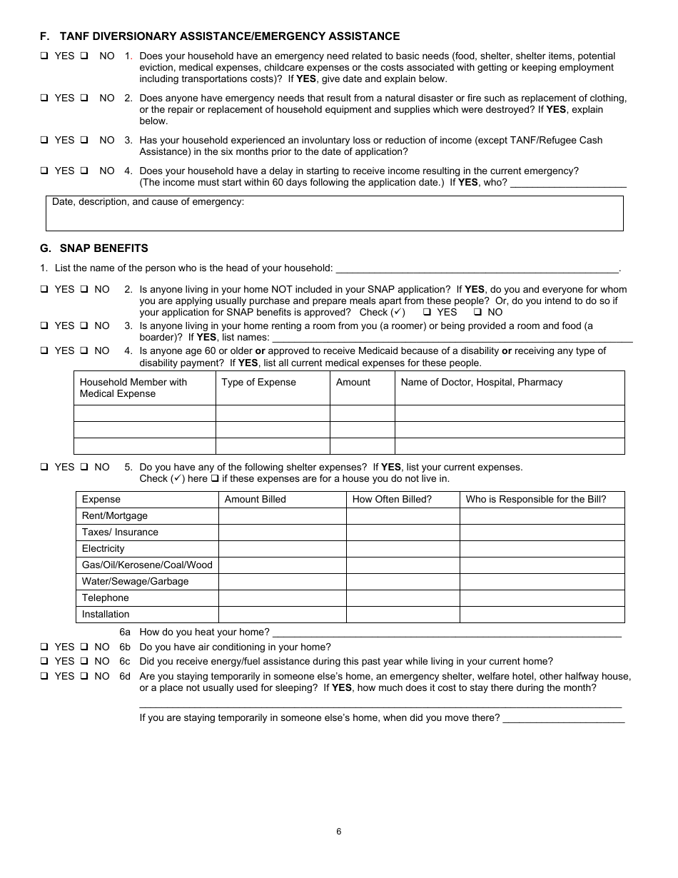 Form 032-03-1100-39-ENG Application for Benefits - Snap - Virginia, Page 10